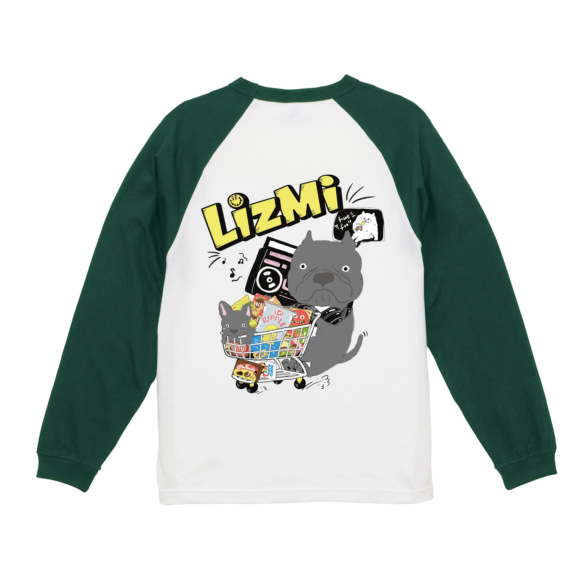 ラグラン ロングスリーブTシャツ（1.6インチリブ）長袖 – リズミー