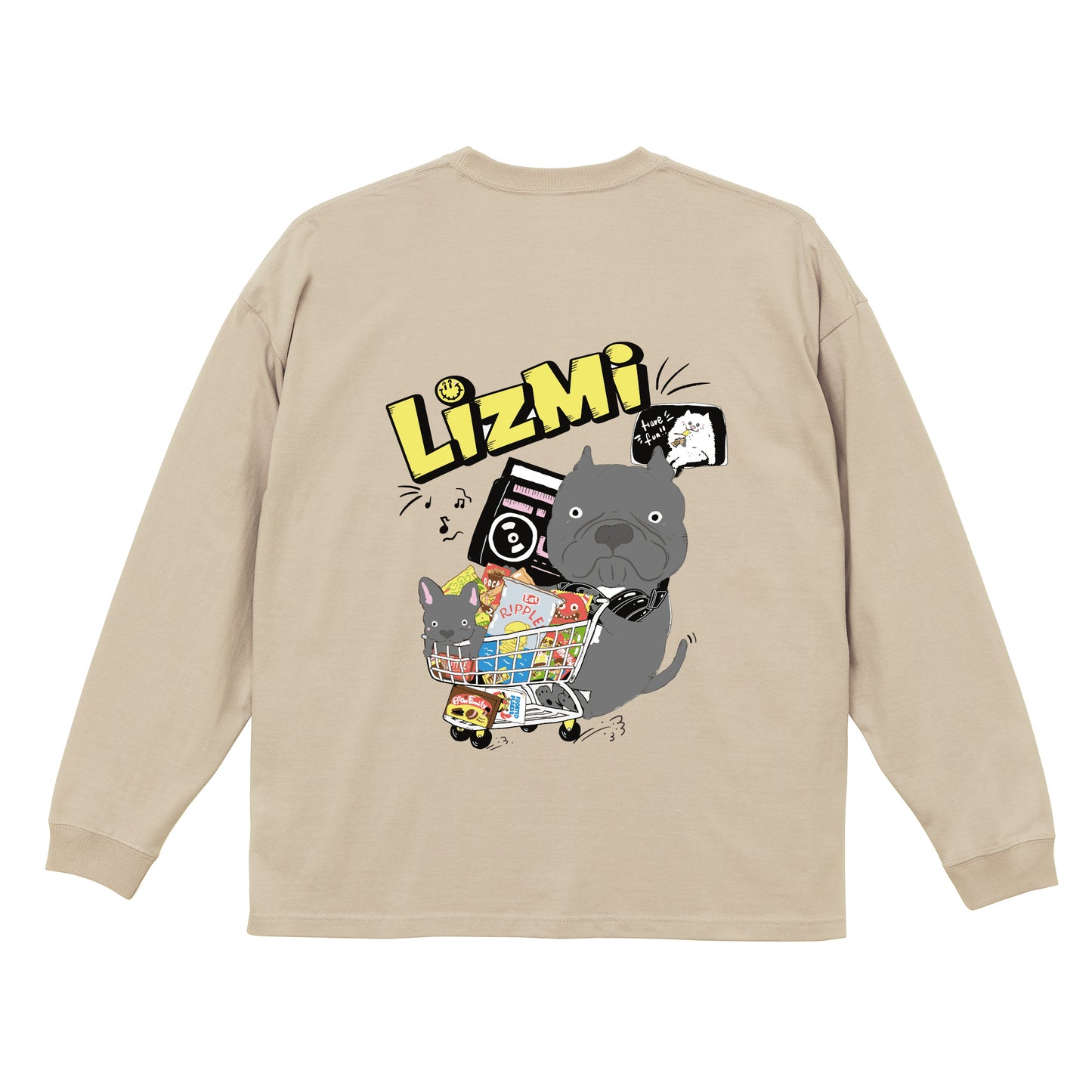 ビッグシルエット ロングスリーブTシャツ 長袖